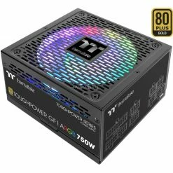 Ab 750 Watt Thermaltake Toughpower GF1 ARGB 750W, PC-Netzteil (schwarz, 4x PCIe, Kabel-Management, 750 Watt)