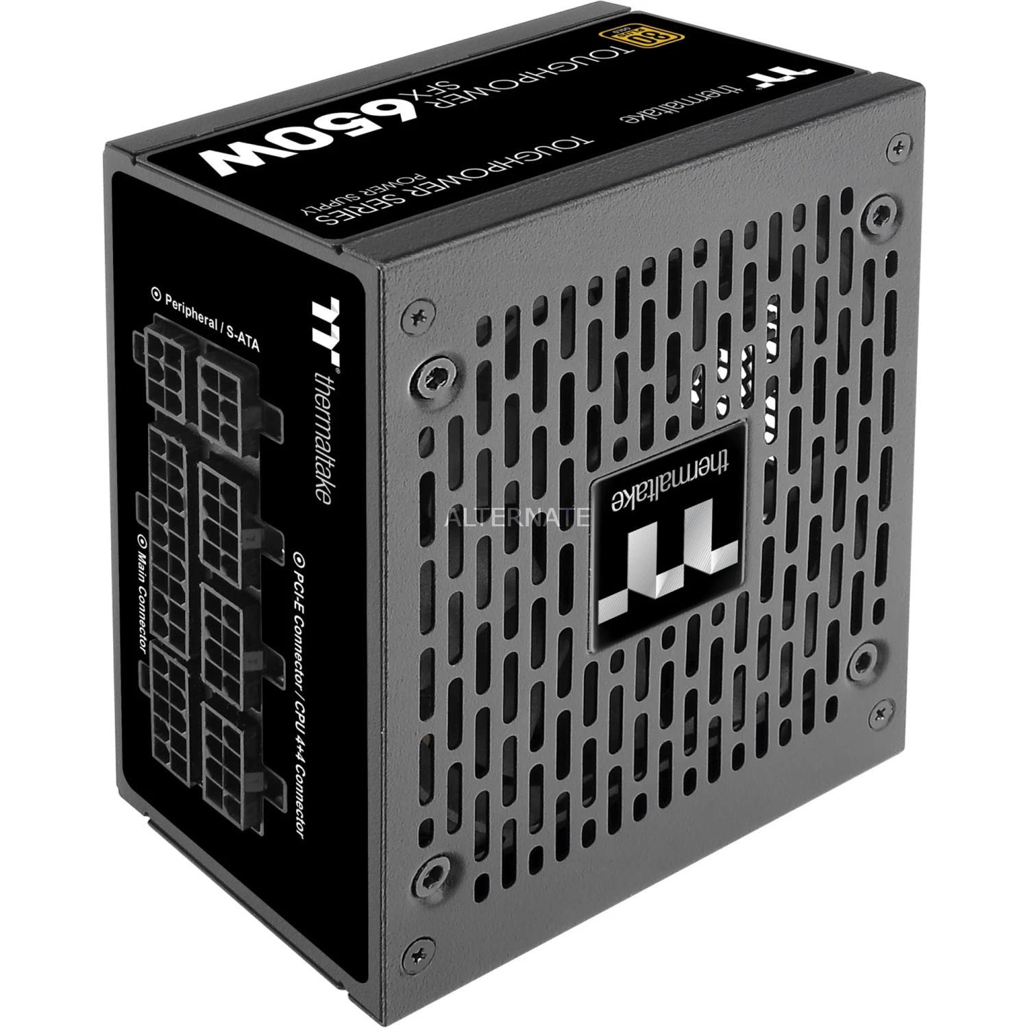 Ab 500 Watt Thermaltake Toughpower SFX 650W, PC-Netzteil (schwarz, 2x PCIe, Kabel-Management, 650 Watt) 6 Ab 500 Watt Thermaltake Toughpower SFX 650W, PC-Netzteil (schwarz, 2x PCIe, Kabel-Management, 650 Watt) – Bild 4