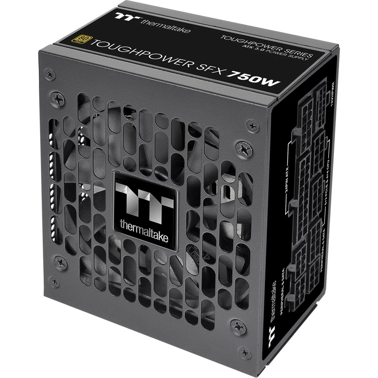 Ab 750 Watt Thermaltake Toughpower SFX 750W, PC-Netzteil (schwarz, 2x PCIe, Kabel-Management, 750 Watt) 6 Ab 750 Watt Thermaltake Toughpower SFX 750W, PC-Netzteil (schwarz, 2x PCIe, Kabel-Management, 750 Watt) – Bild 4