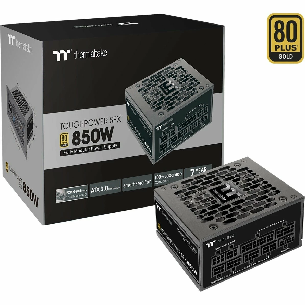 Ab 750 Watt Thermaltake Toughpower SFX 850W, PC-Netzteil (schwarz, 2x PCIe, Kabel-Management, 850 Watt) 3 Ab 750 Watt Thermaltake Toughpower SFX 850W, PC-Netzteil (schwarz, 2x PCIe, Kabel-Management, 850 Watt)