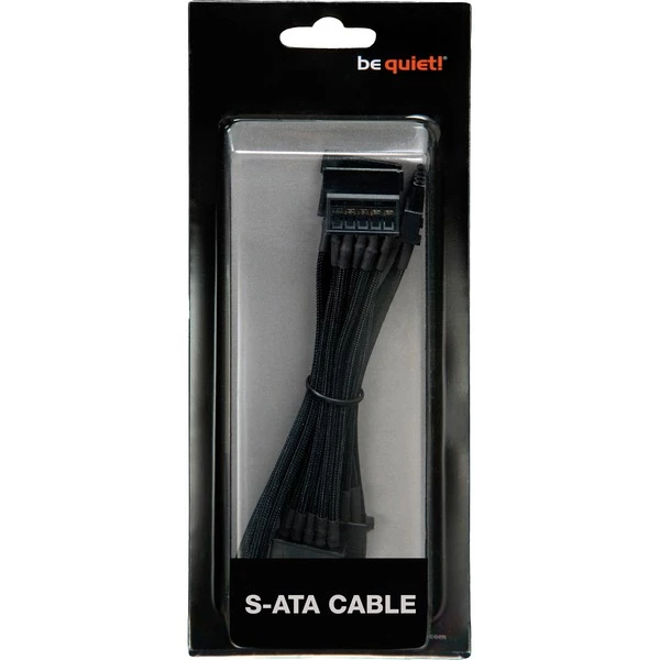 Gesleevte Kabel Be Quiet! 1x SATA 30cm, Kabel (schwarz) 5 Gesleevte Kabel Be Quiet! 1x SATA 30cm, Kabel (schwarz) – Bild 3