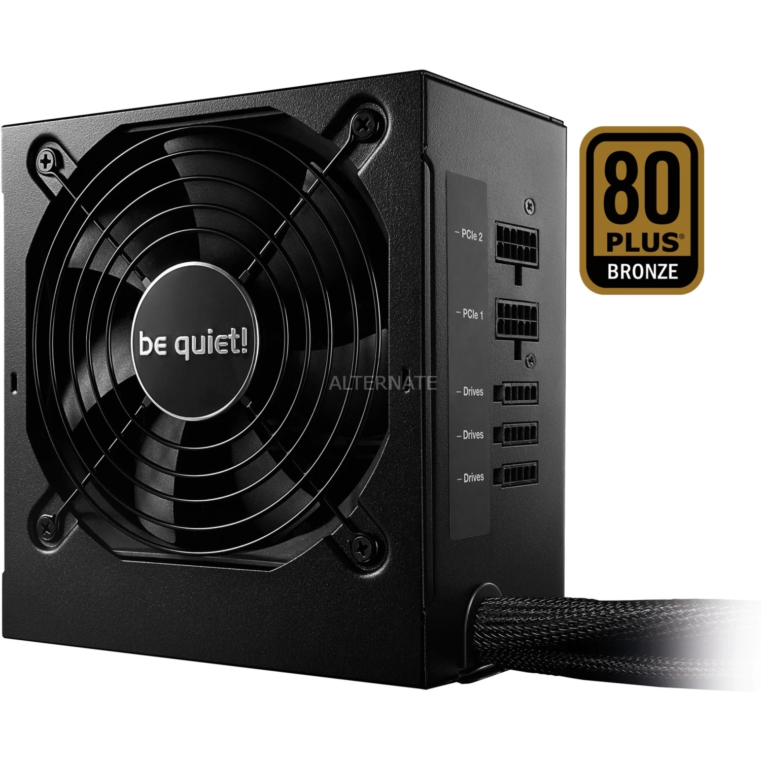 Ab 500 Watt Be Quiet! System Power 9 CM 600W, PC-Netzteil (schwarz, 4x PCIe, Kabel-Management, 600 Watt) 3 Ab 500 Watt Be Quiet! System Power 9 CM 600W, PC-Netzteil (schwarz, 4x PCIe, Kabel-Management, 600 Watt)