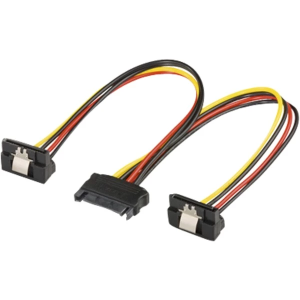 Netzteilkabel Goobay 15-Pin-SATA Y-Stromkabel 20cm, Y-Kabel 3 Netzteilkabel Goobay 15-Pin-SATA Y-Stromkabel 20cm, Y-Kabel